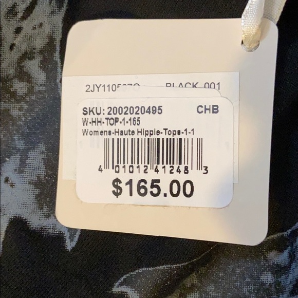 Haute Hippie Sift Long Sleeve Tee L Black - Picture 3 of 3